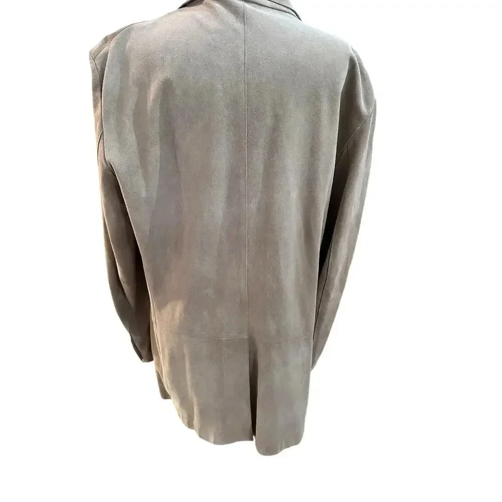 Banana Republic 100% suedes leather Blazer Jacket Size 42R
